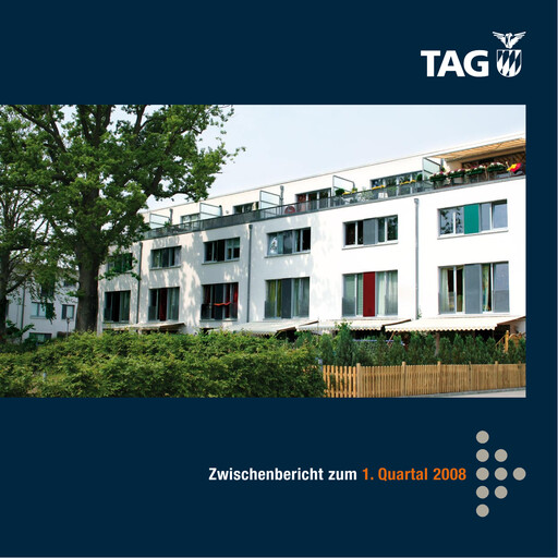 Thumbnail TAG Immobilien
 Quarterly Report 2008-q1