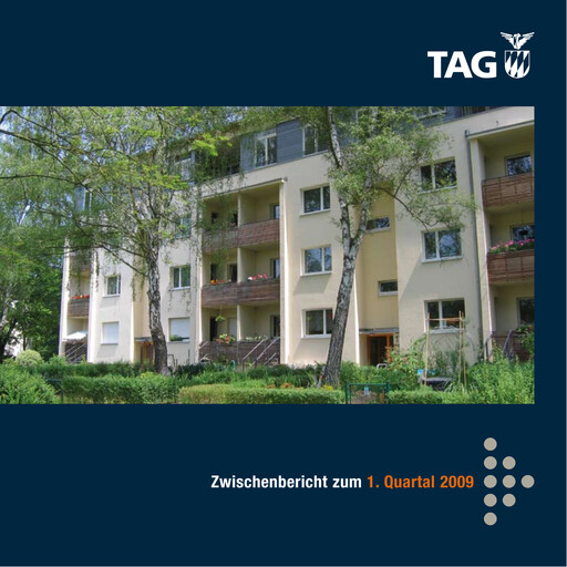 Thumbnail TAG Immobilien
 Quarterly Report 2009-q1