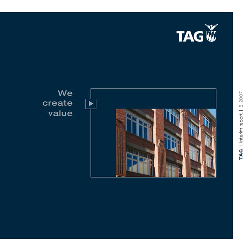 Thumbnail TAG Immobilien
 Quarterly Report 2007-q1