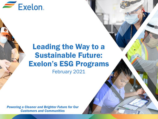 Vorschaubild Exelon Corporation ESG-Bericht 2019