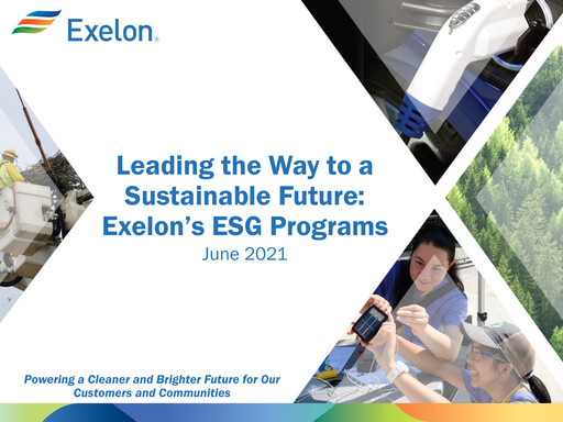 Vorschaubild Exelon Corporation ESG-Bericht 2020