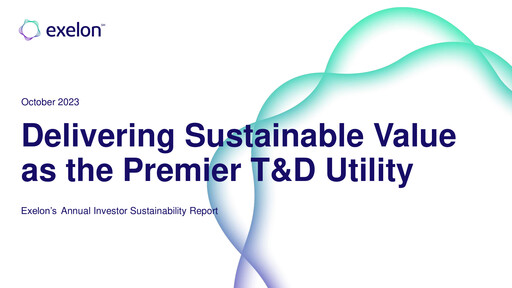 Vorschaubild Exelon Corporation ESG-Bericht 2022