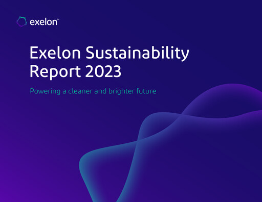 Thumbnail Exelon Corporation Sustainability Report 2023