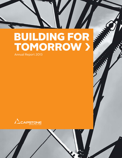 Thumbnail Capstone Infrastructure Annual Report 2013