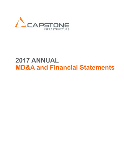 Thumbnail Capstone Infrastructure Annual Report 2017