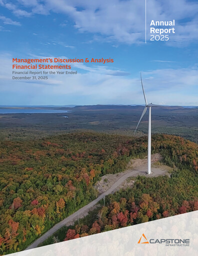 Thumbnail Capstone Infrastructure Annual Report 2025