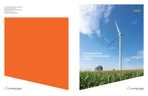 Thumbnail Capstone Infrastructure ESG Report 2023