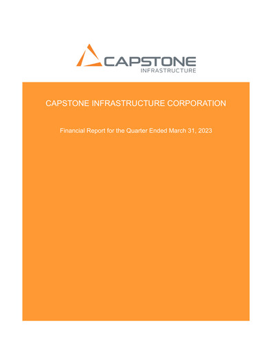 Thumbnail Capstone Infrastructure Quarterly Report 2023-q1