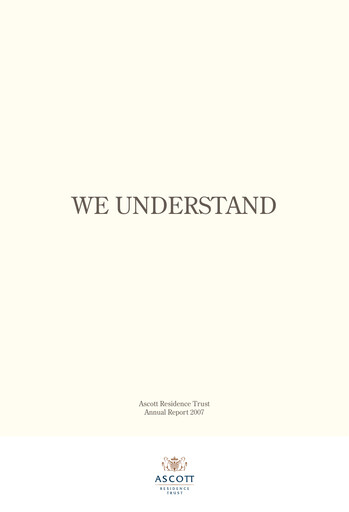 Thumbnail CapitaLand Ascott Trust Annual Report 2007