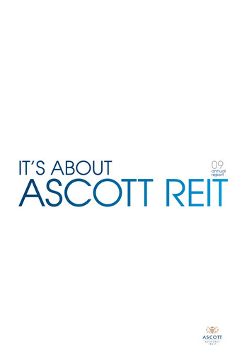 Thumbnail CapitaLand Ascott Trust Annual Report 2009