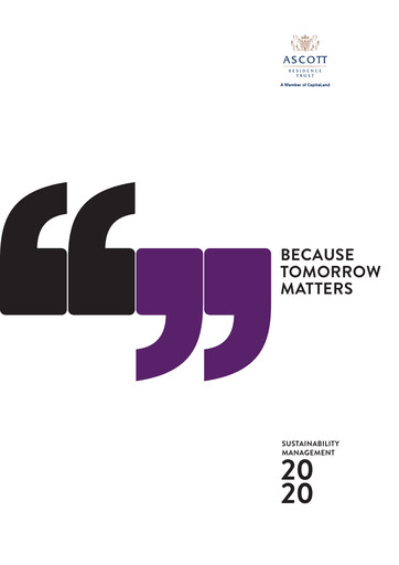 Thumbnail CapitaLand Ascott Trust Sustainability Report 2020