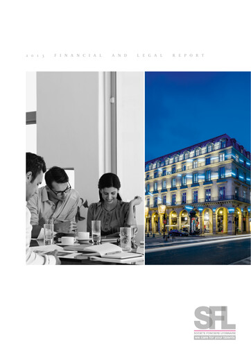 Vorschaubild Société Foncière Lyonnaise Finanzbericht 2013