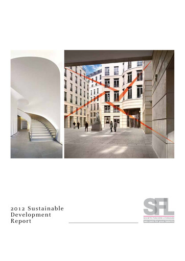 Thumbnail Société Foncière Lyonnaise Sustainability Report 2012