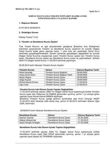 Thumbnail Hektaş
 Quarterly Report 2010-q3