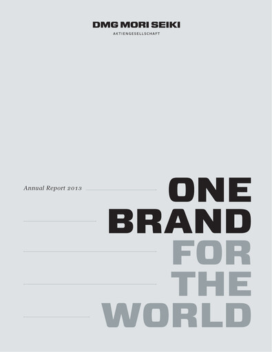 Thumbnail DMG Mori Aktiengesellschaft Annual Report 2013