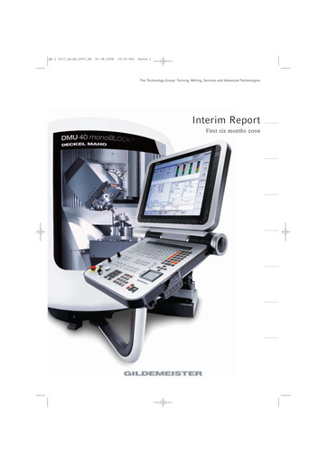 Thumbnail DMG Mori Aktiengesellschaft Financial Report 2008-h1