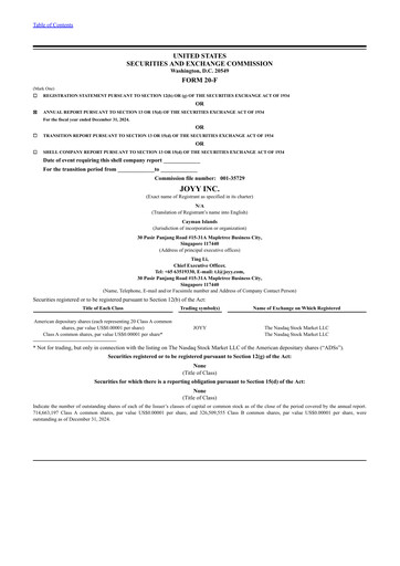 Miniature JOYY Rapport annuel 2024