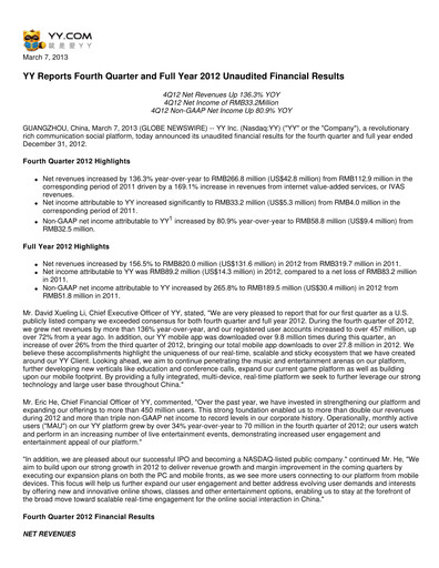 Thumbnail JOYY Quarterly Report 2012-q4