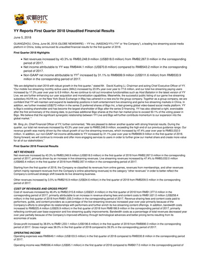 Thumbnail JOYY Quarterly Report 2018-q1