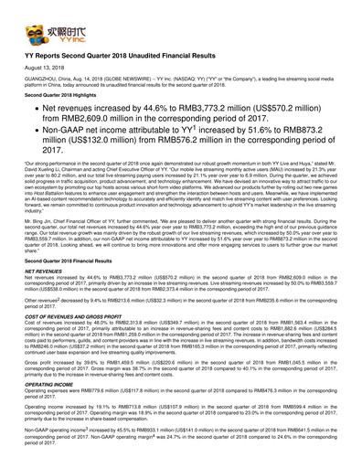 Thumbnail JOYY Quarterly Report 2018-q2