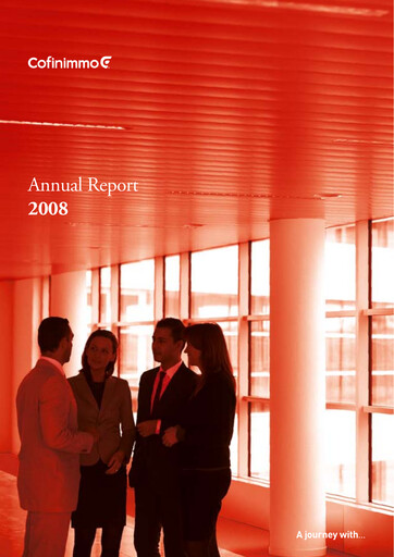 Thumbnail Cofinimmo Annual Report 2008