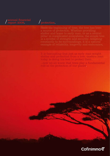 Thumbnail Cofinimmo Annual Report 2009