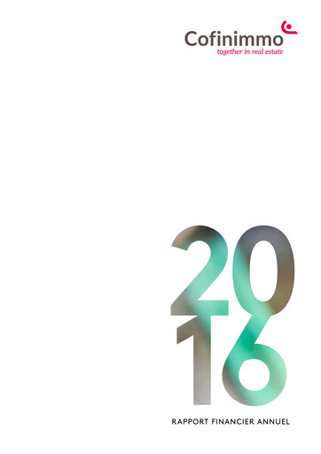 Thumbnail Cofinimmo Annual Report 2016