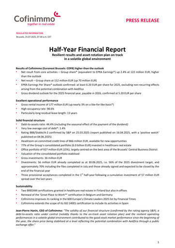 Thumbnail Cofinimmo Half-year Report 2025-h1