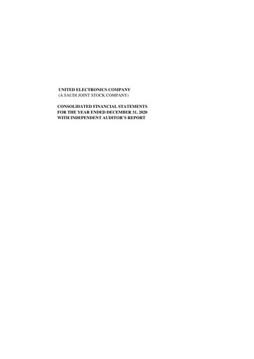 Vorschaubild United Electronics Company (eXtra Saudi) Finanzmitteilung 2020