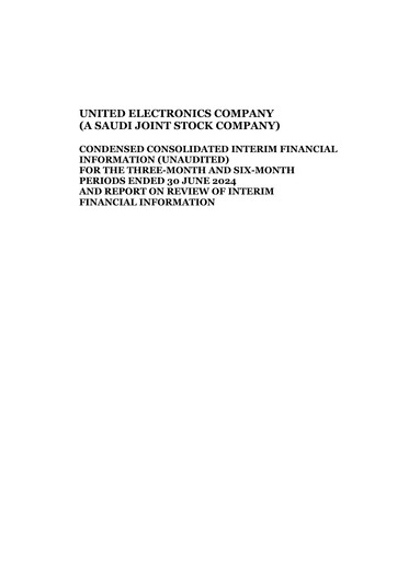 Vorschaubild United Electronics Company (eXtra Saudi) Halbjahresbericht 2024-h1