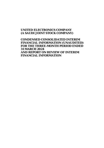 Vorschaubild United Electronics Company (eXtra Saudi) Quartalsbericht 2024-q1