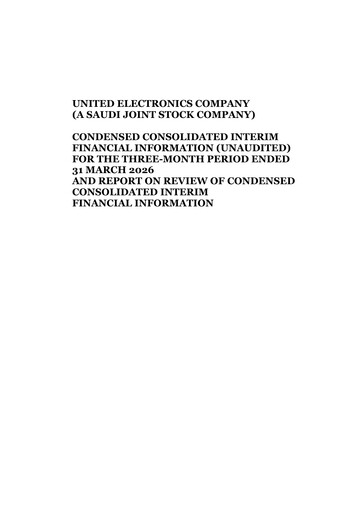 Vorschaubild United Electronics Company (eXtra Saudi) Quartalsbericht 2026-q1