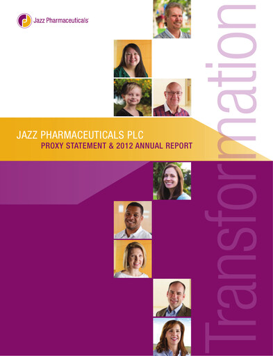 Thumbnail Jazz Pharmaceuticals Annual Report 2012