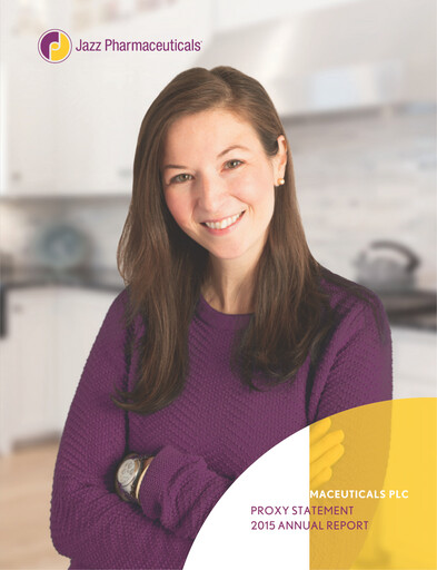 Thumbnail Jazz Pharmaceuticals Annual Report 2015