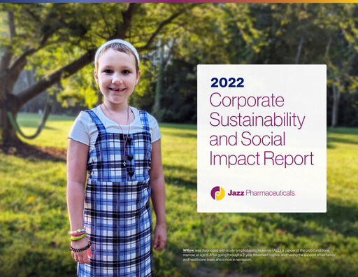 Thumbnail Jazz Pharmaceuticals Sustainability Report 2022