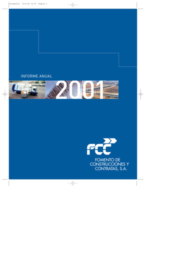 Thumbnail Fomento de Construcciones y Contratas
 Annual Report 2001