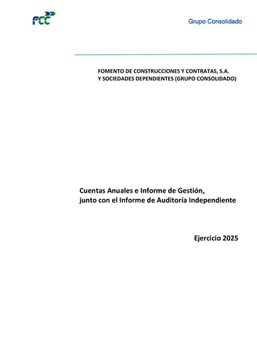 Vorschaubild Fomento de Construcciones y Contratas
 Finanzmitteilung 2025
