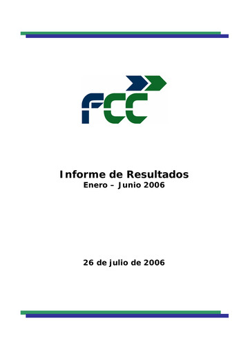 Miniature Fomento de Construcciones y Contratas
 Rapport semestriel 2006-h1