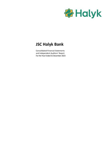 Thumbnail JSC Halyk Bank Financial Statement 2023