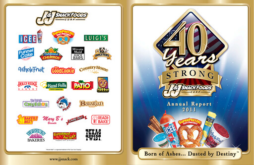 Thumbnail J&J Snack Foods
 Annual Report 2011