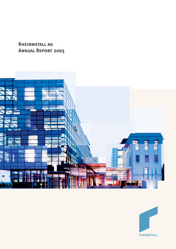 Vorschaubild Rheinmetall
 Jahresbericht 2003