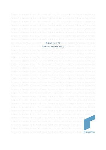 Vorschaubild Rheinmetall
 Jahresbericht 2004