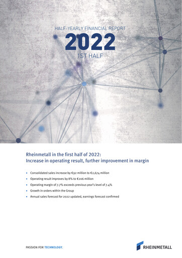 Thumbnail Rheinmetall
 Half-year Report 2022-h1