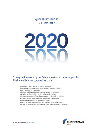 Thumbnail Rheinmetall
 Quarterly Report 2020-q1