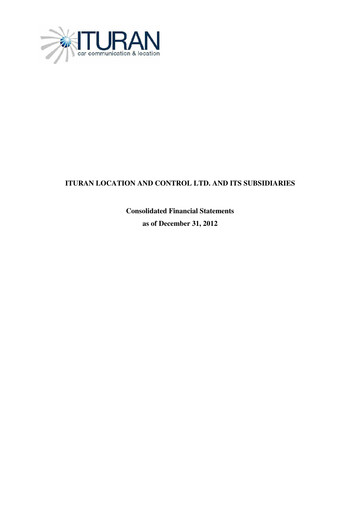 Thumbnail Ituran Financial Statement 2012