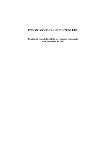 Thumbnail Ituran Financial Statement 2013-9m