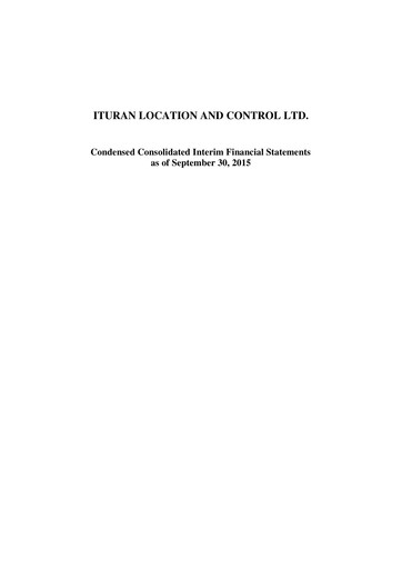 Thumbnail Ituran Financial Statement 2015-9m