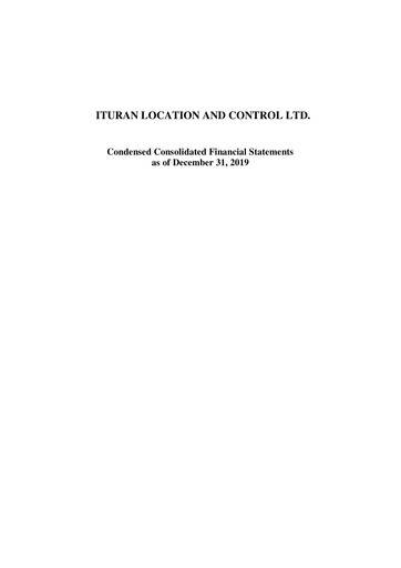 Thumbnail Ituran Financial Statement 2019