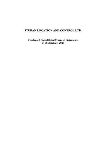 Thumbnail Ituran Financial Statement 2020-q1