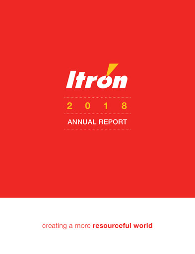 Thumbnail Itron
 Annual Report 2018